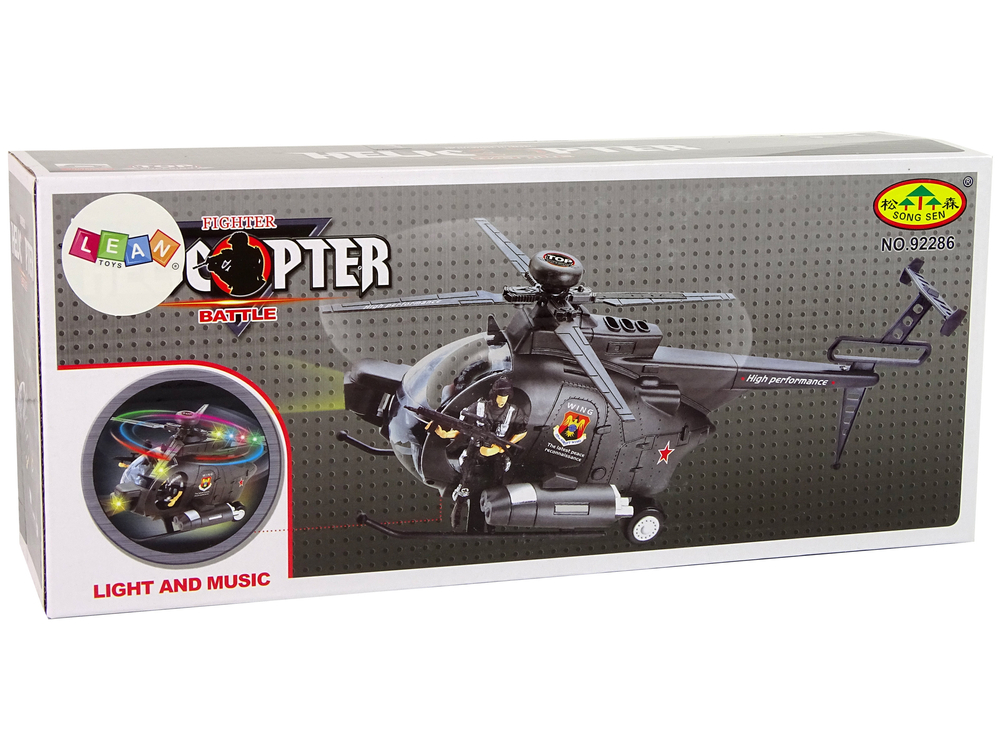 Military Helicopter Wings Lights Battery Operated