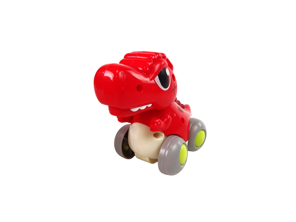 Dinosaur On Wheels T-Rex Red Figurine