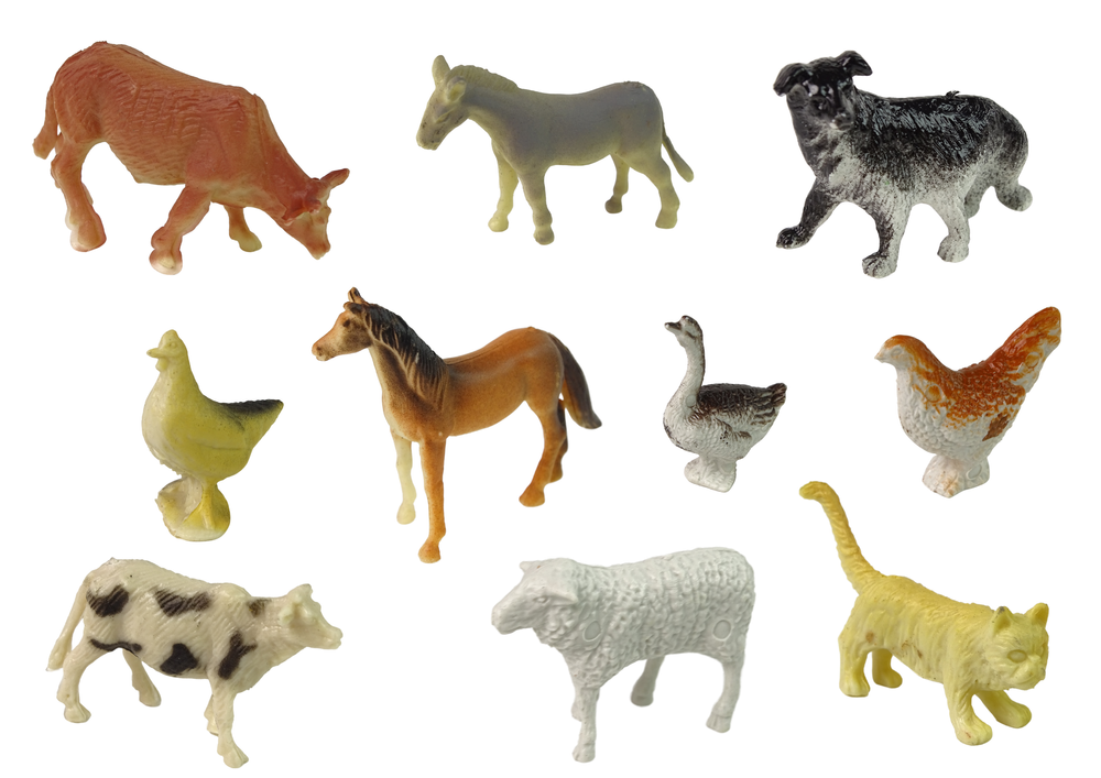 Large Figure Set Farm Animals Accessories 34 Pieces !