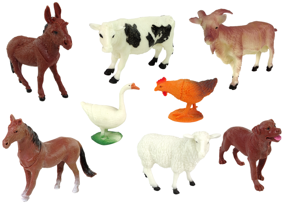 Large Figure Set Farm Animals Accessories 34 Pieces !