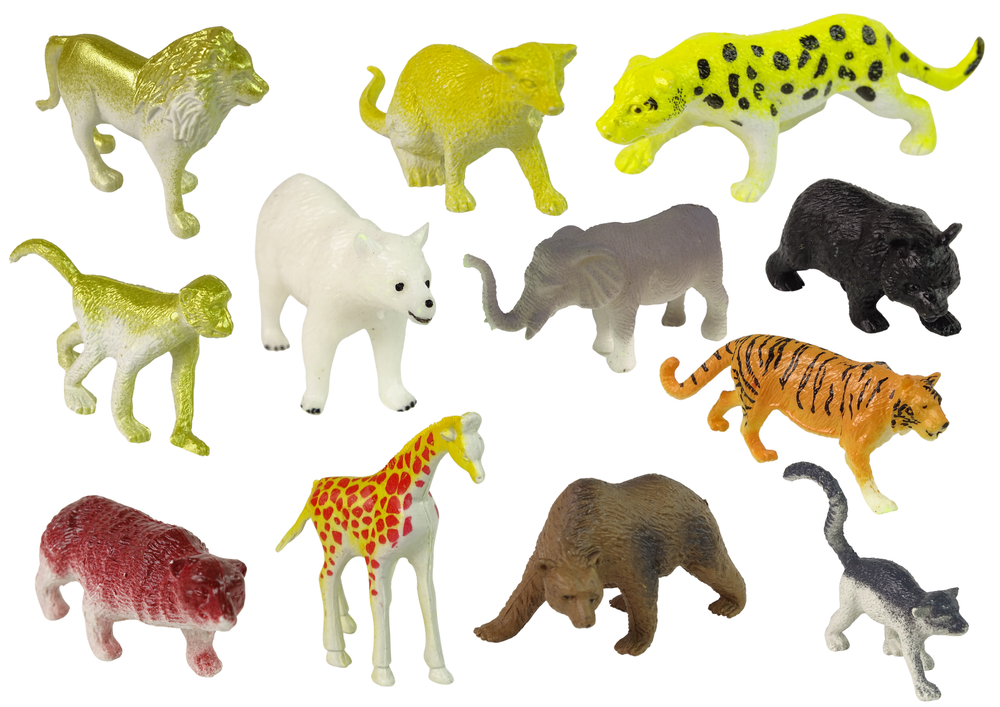 Large Figure Set Wild Animals Safari  + Accessories  34 Elements