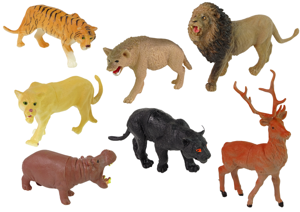 Large Figure Set Wild Animals Safari  + Accessories  34 Elements