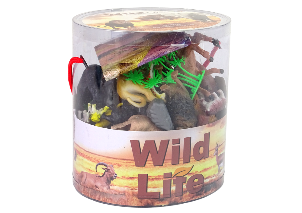 Large Figure Set Wild Animals Safari  + Accessories  34 Elements