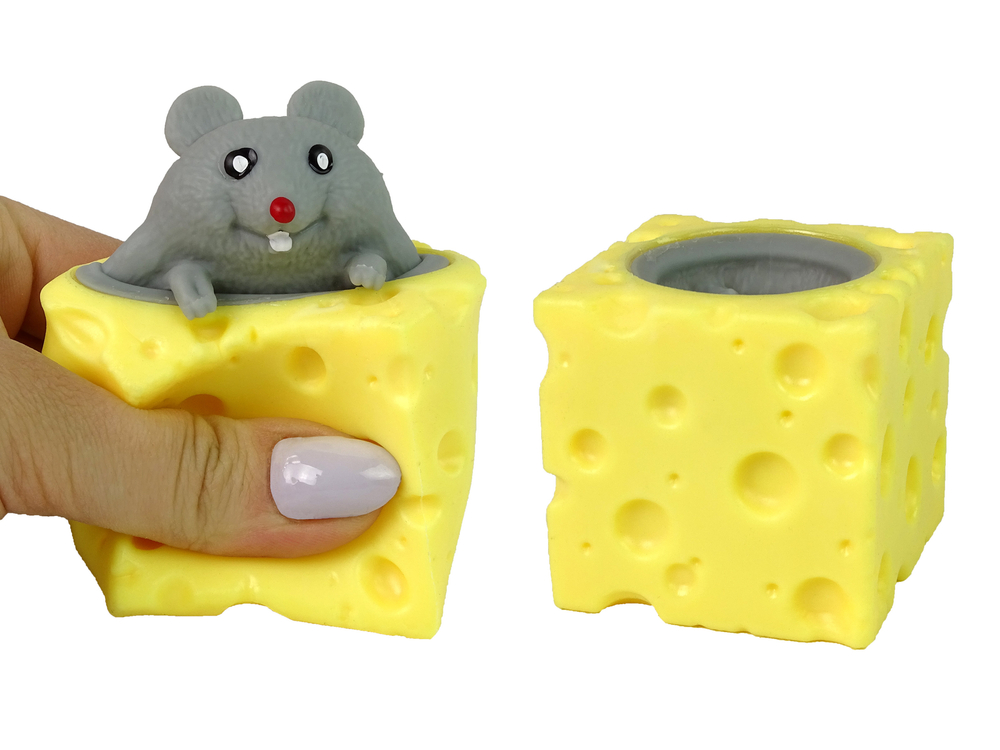 Squishy Cheese Mouse Squishy Sensory Mouse Pop It