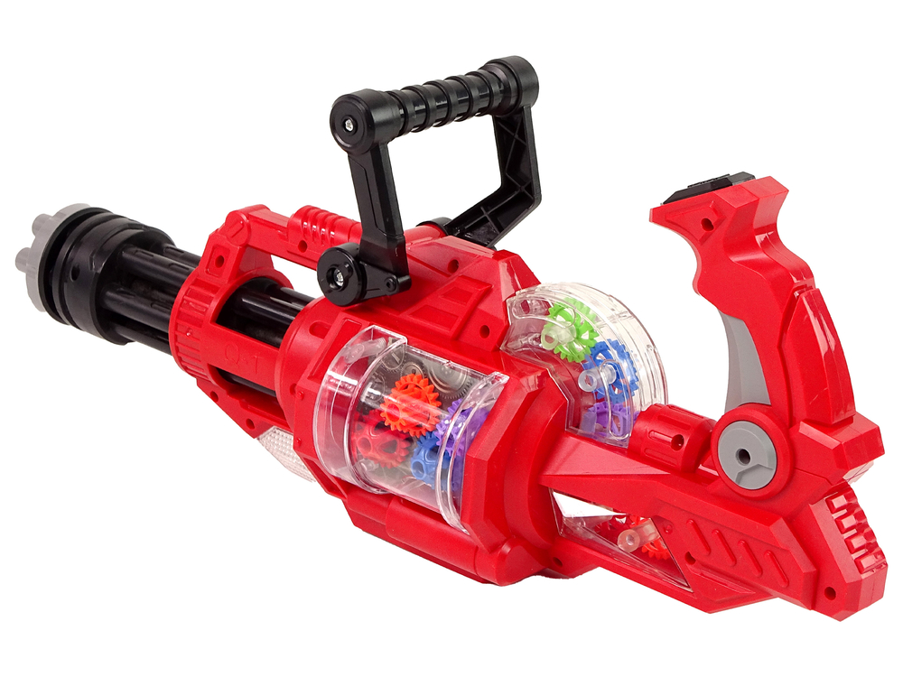 Electric Gun Rotating Cannon Light Sound Red