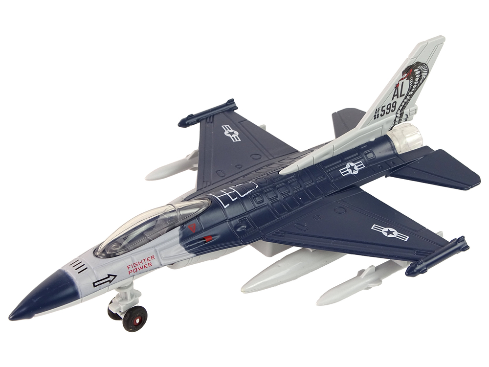 Airplane Friction Drive Lights Sounds 1:72 Navy