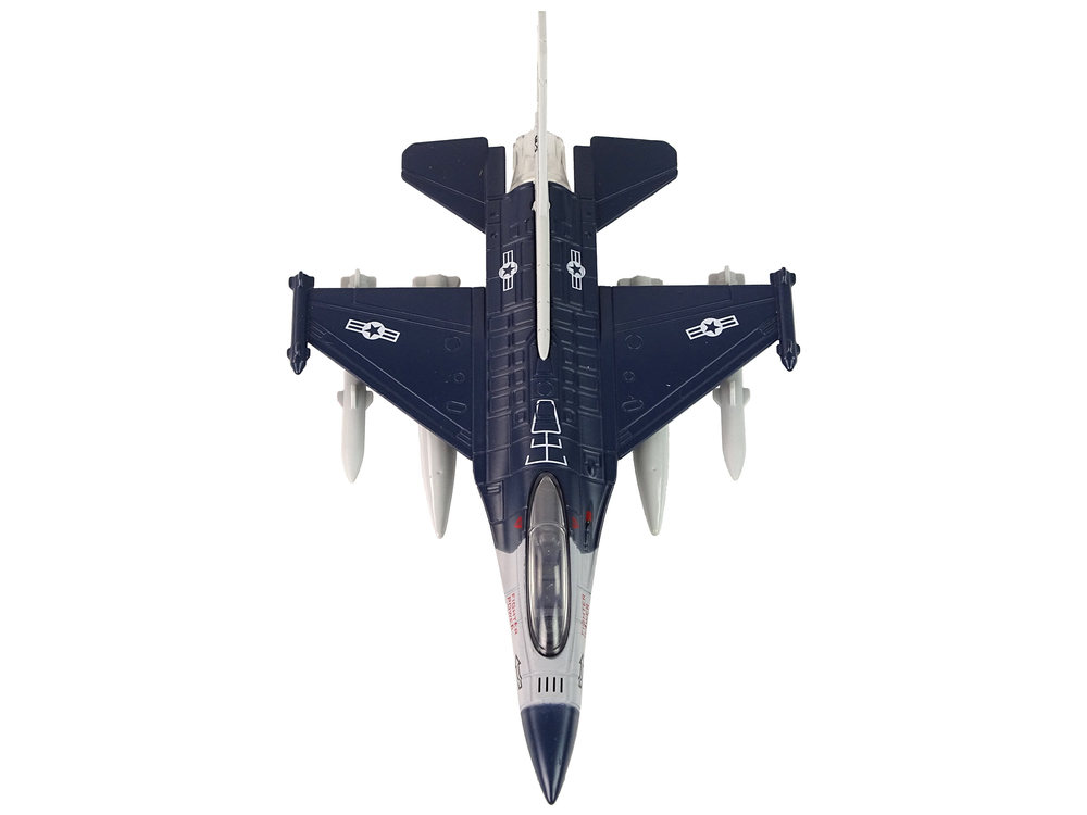 Airplane Friction Drive Lights Sounds 1:72 Navy