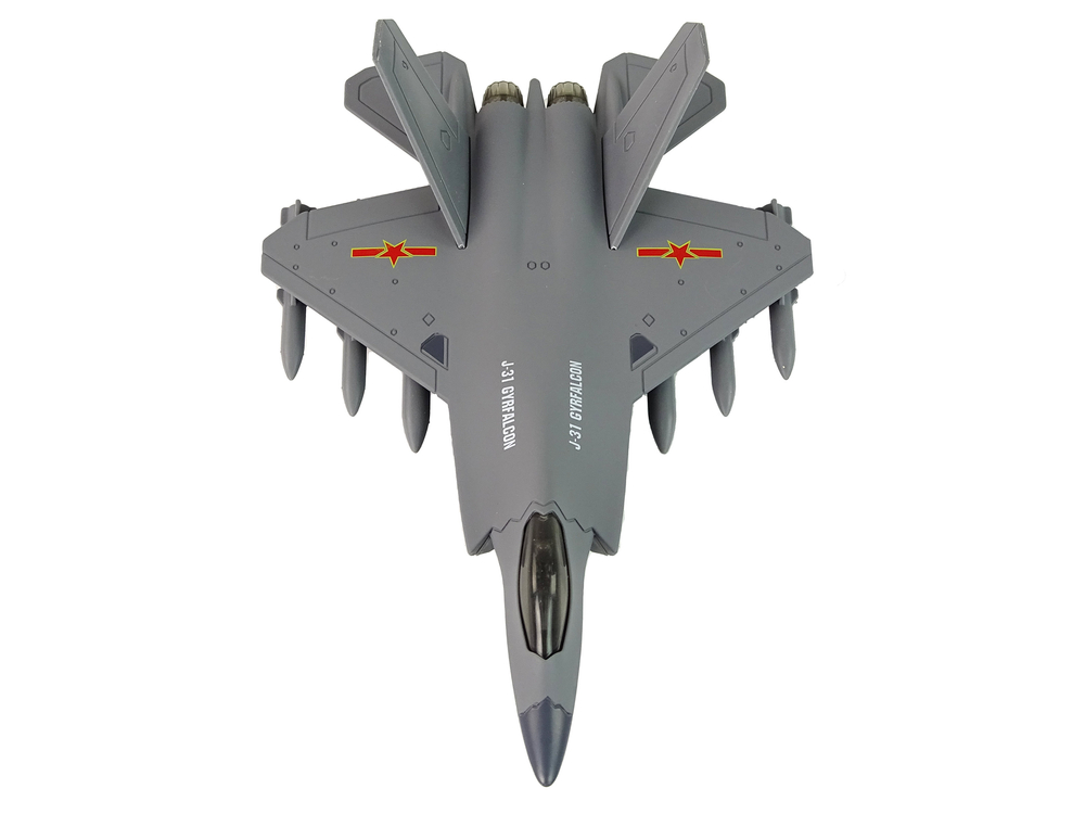 Dark Gray Friction Drive Fighter Plane 1:72