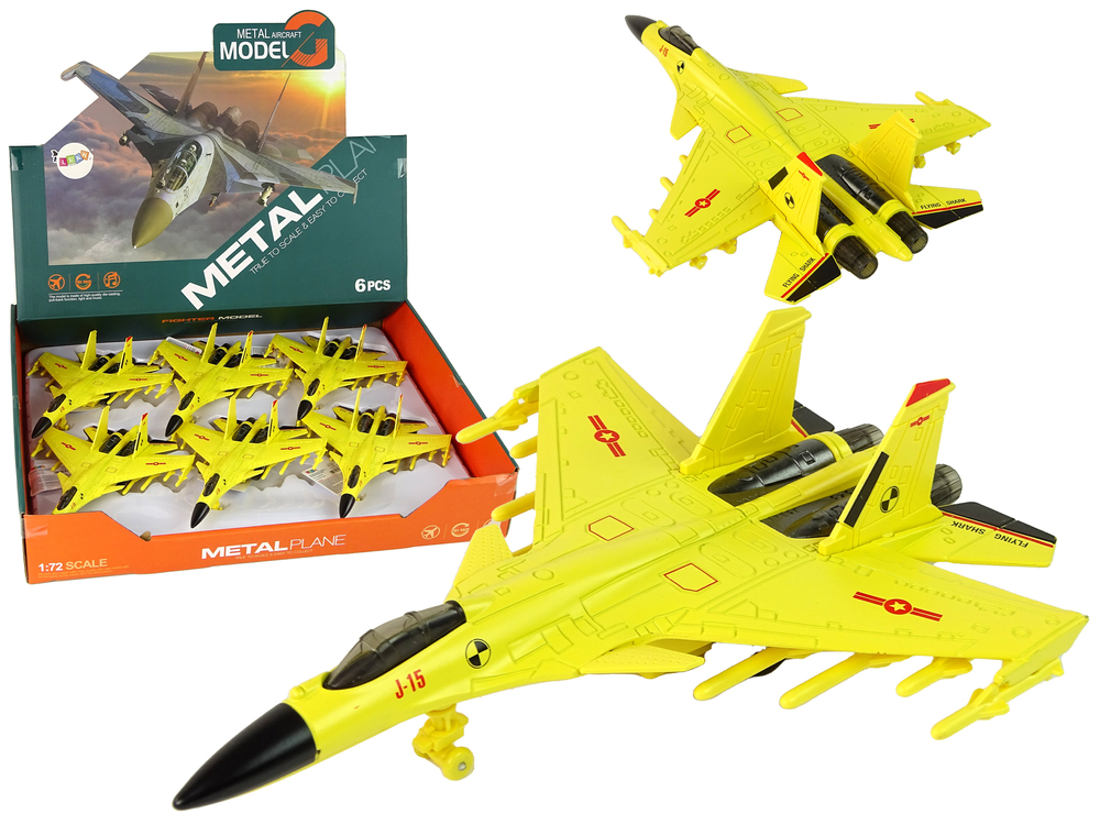 Yellow Friction Drive Fighter Plane 1:72