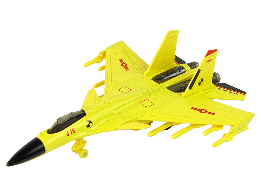 Yellow Friction Drive Fighter Plane 1:72