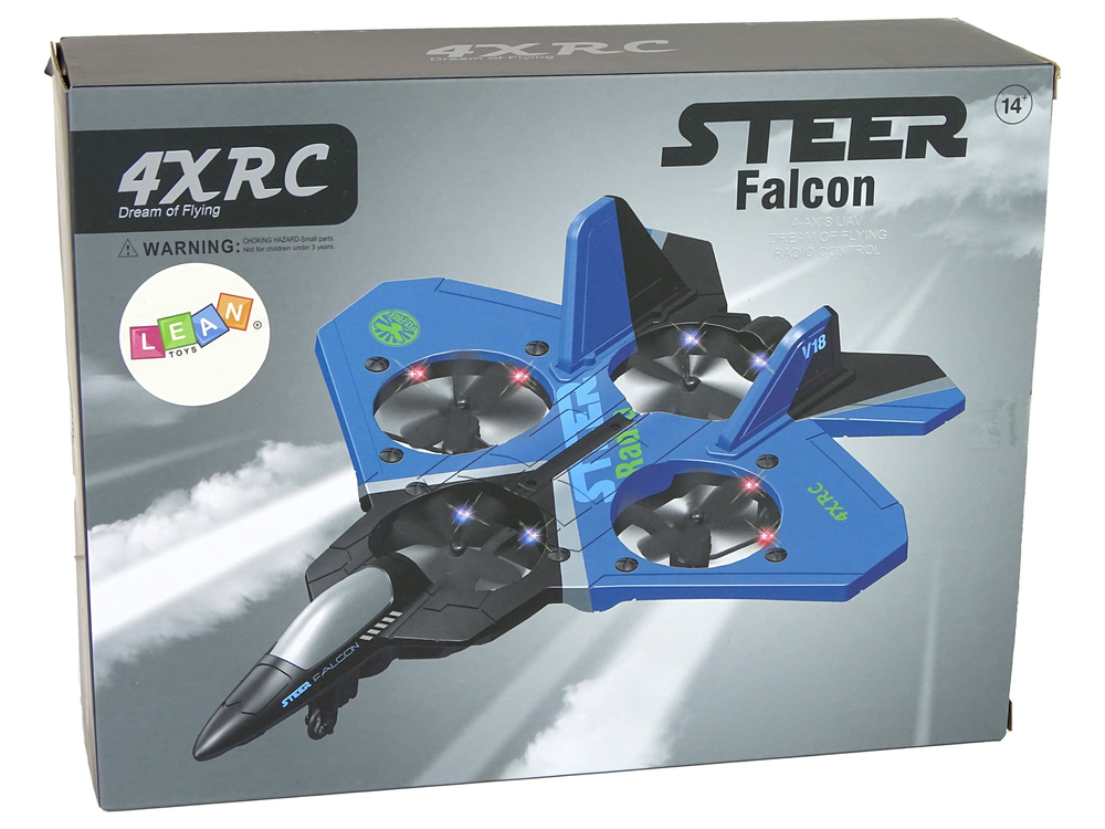 Remote controlled foam jet R/C 360 degrees