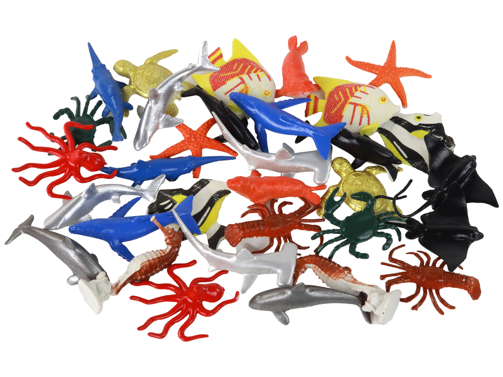 Sea Animals Figurines 32 Pieces Gift Cards Gift