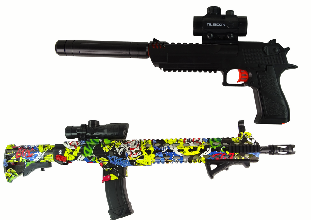 Rifle Water Bullet Gun Accessories Colorful