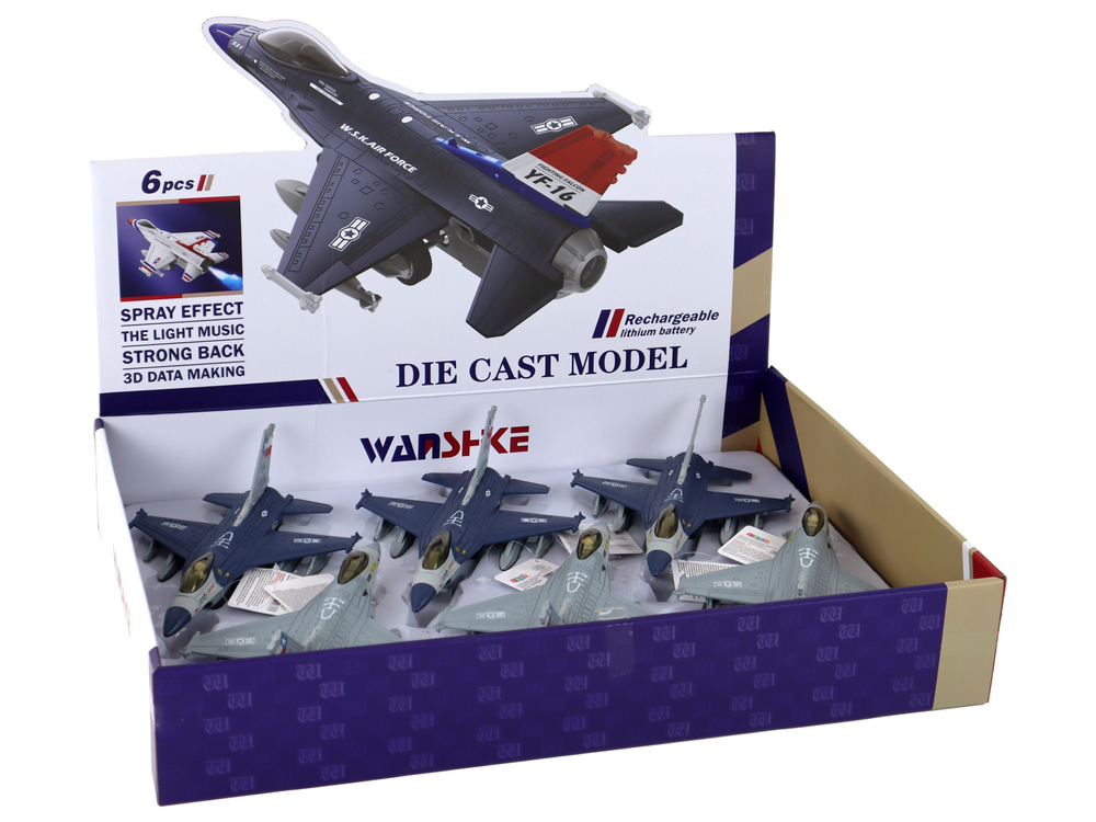 Model of a Friction Driven Airplane, navy blue or gray