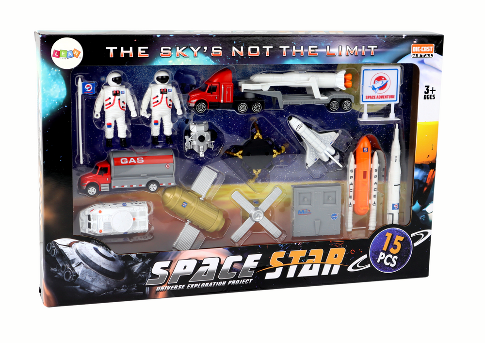 Set of Figures Space Truck Rocket 15 El.