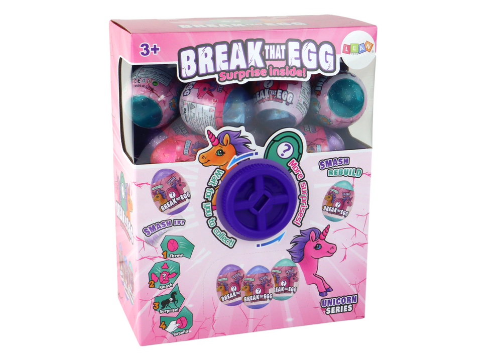 Cracking Glitter Egg Unicorn Draw Colorful Shell 12 pcs.