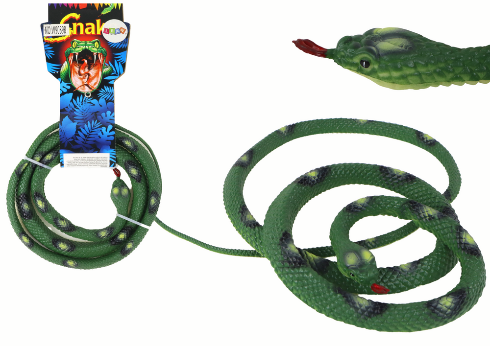 Artificial Rubber Coral Snake Green PVC