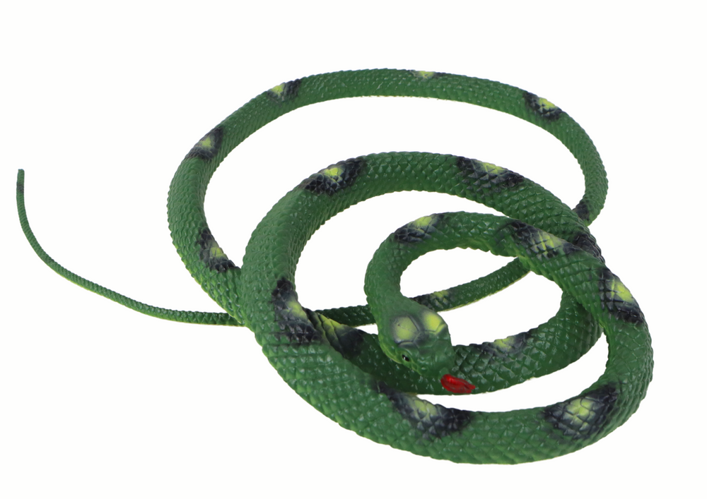 Artificial Rubber Coral Snake Green PVC