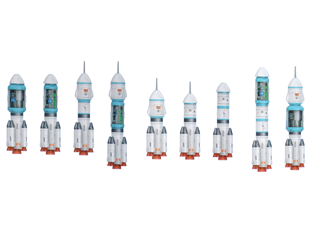 Space Mission Space Set Rocket Cosmonaut Space 20 pcs.