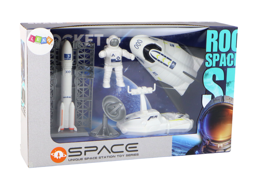 Space Mission Set Space Rocket Astronaut Spaceship 5 pcs