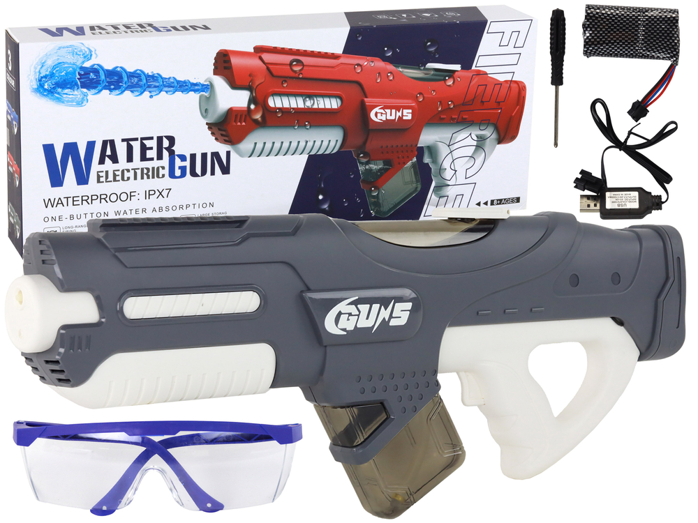 Large Gray Water Gun 750ml Glasses