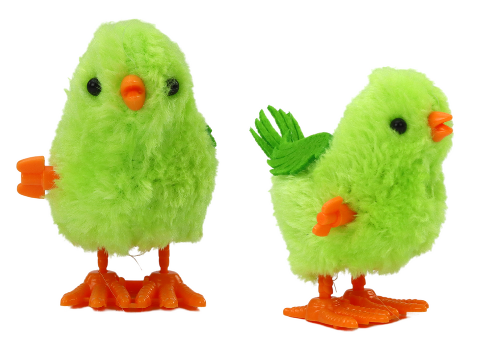 Jumping Chicken Toy Wind-Up Figurine Green