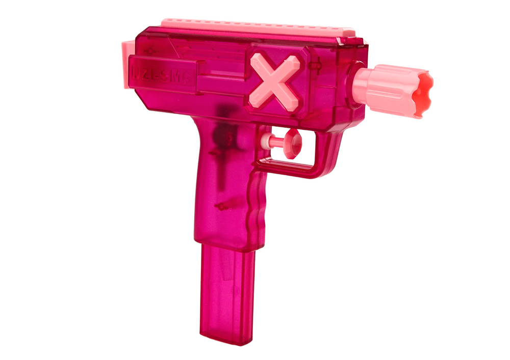 Small Water Gun Transparent Blue Pink