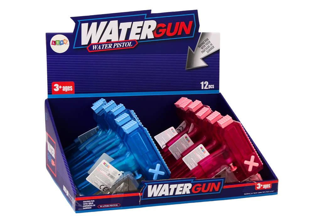 Small Water Gun Transparent Blue Pink