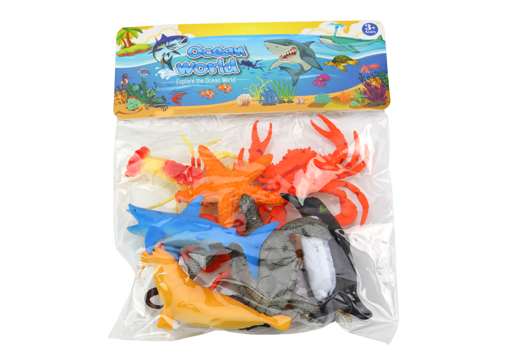 Set of 10 Underwater Sea Animal Figures