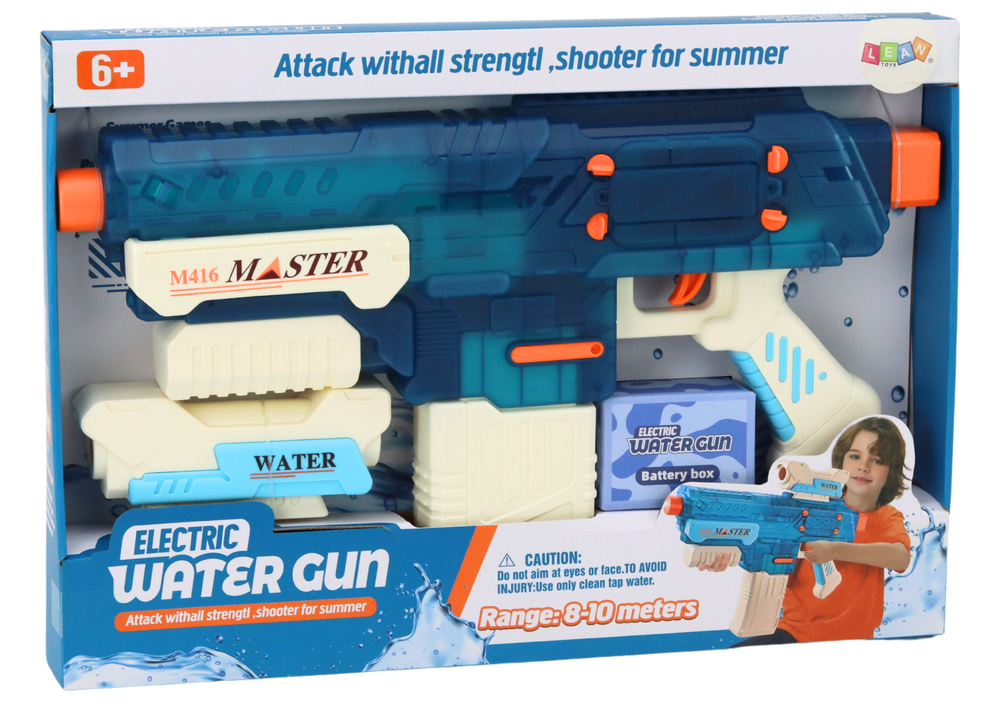 Rifle Rechargeable Water Gun M416 500ml Range 8-10m