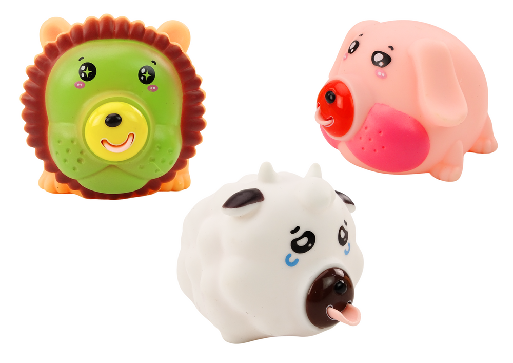 A squishy Animals Lion Pig Cow Antistress Soft Figurine MIX