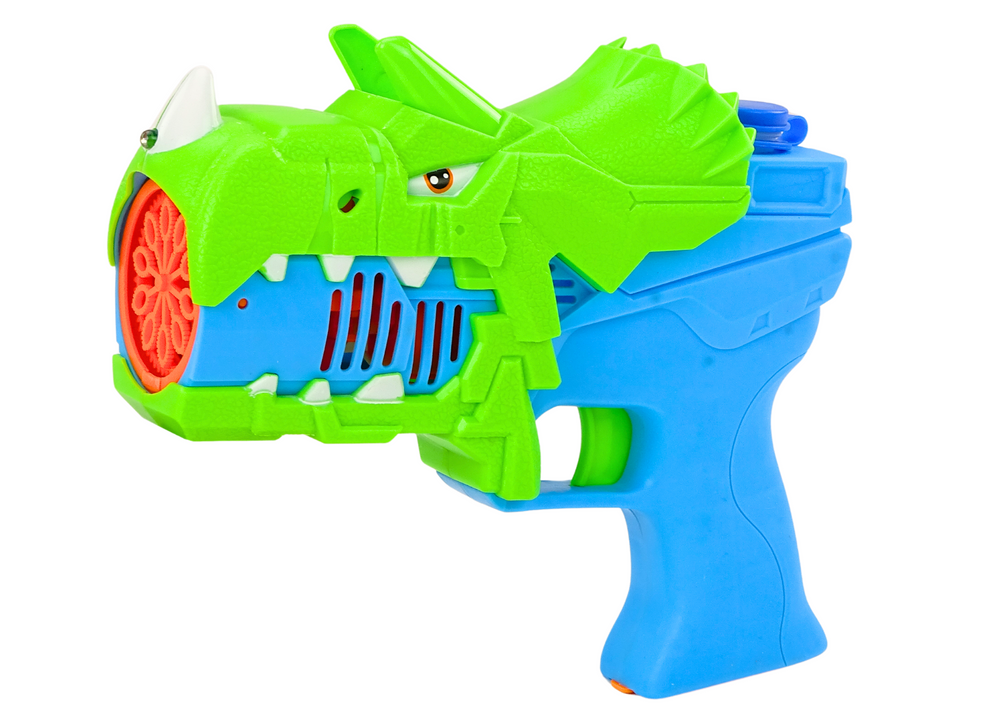 Blue and Green Dinosaur Bubble Gun