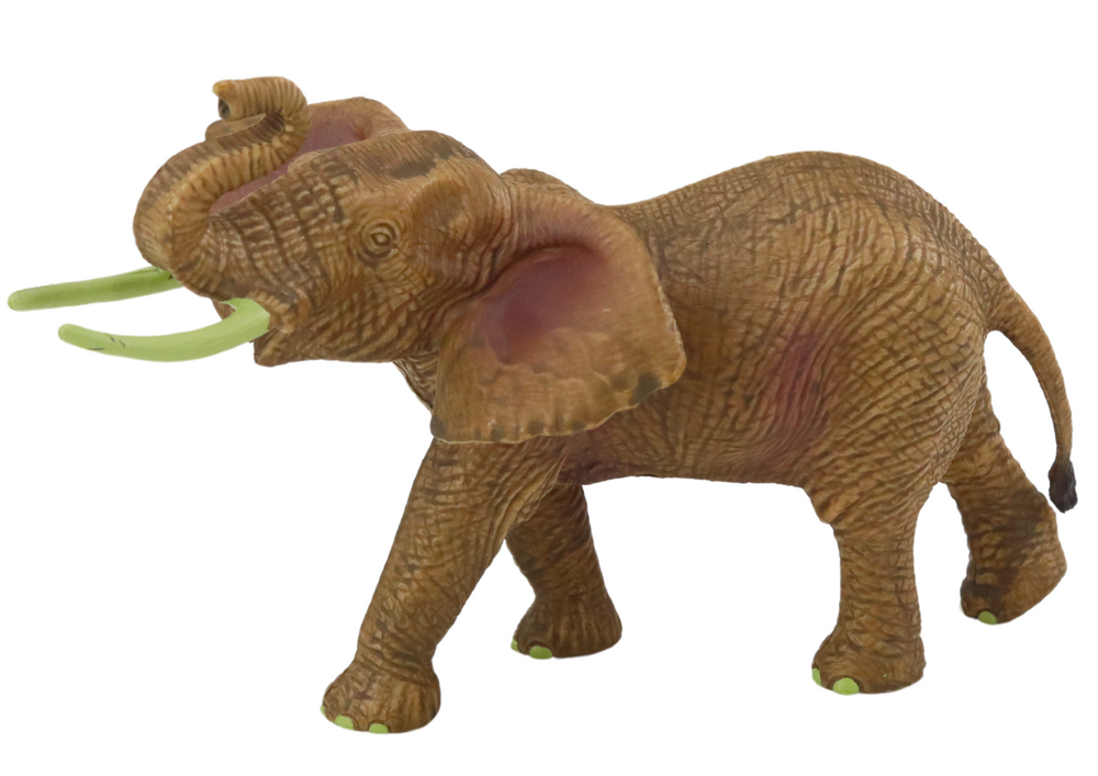 Collectible Figurine African Elephant With Raised Trunk Safari