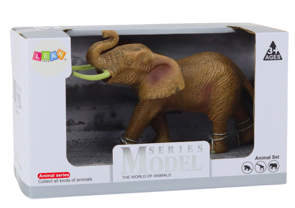 Collectible Figurine African Elephant With Raised Trunk Safari