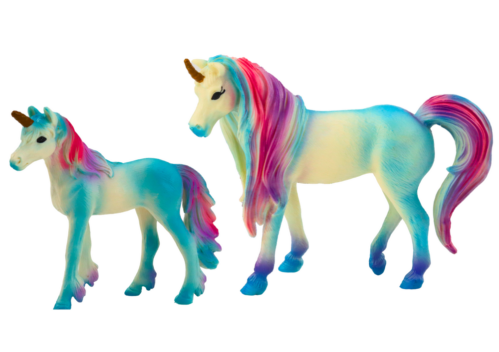 Collectible Figures Unicorn with Little Blue 2 El