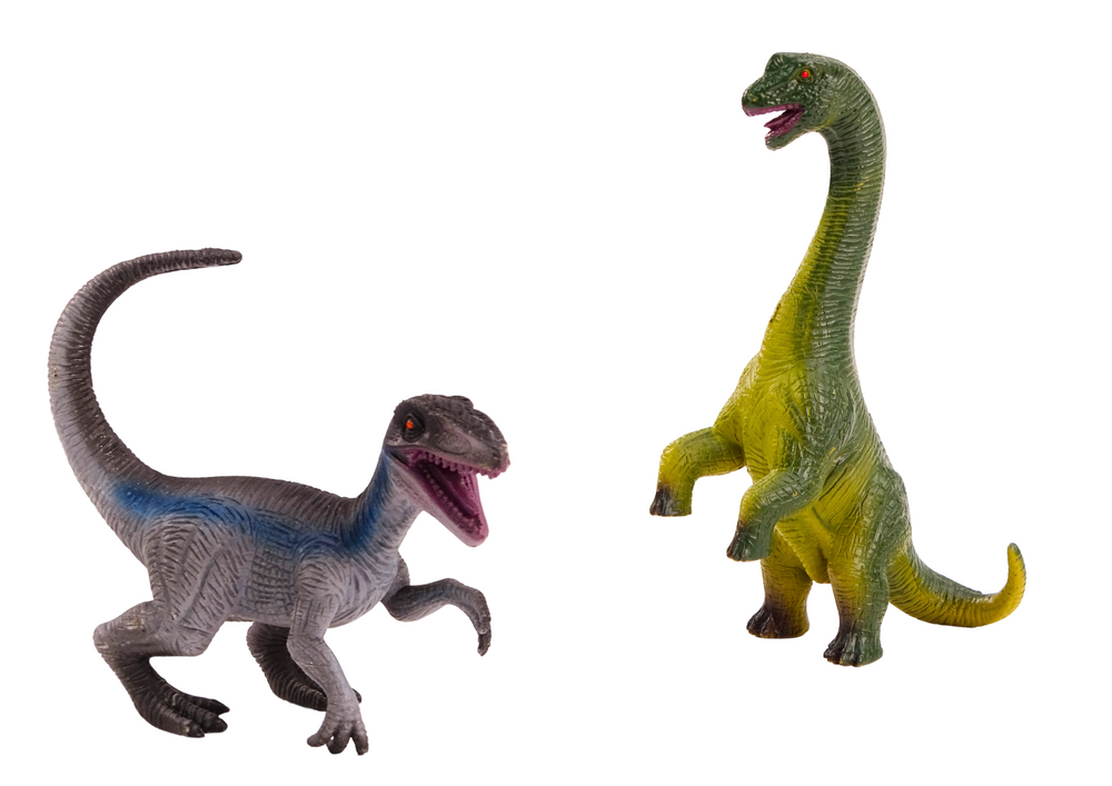 Set of Dinosaur Figures Brachinosaurus Velociraptor 2l