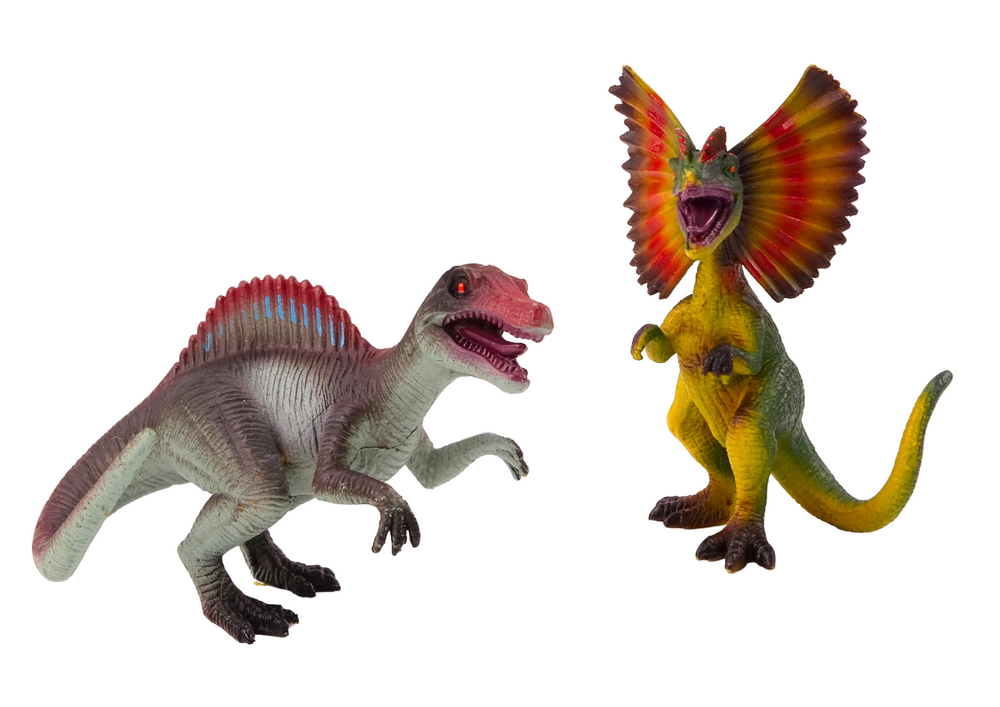 Dinosaur figures Spinosaurus Dilophosaurus Set 2 pieces