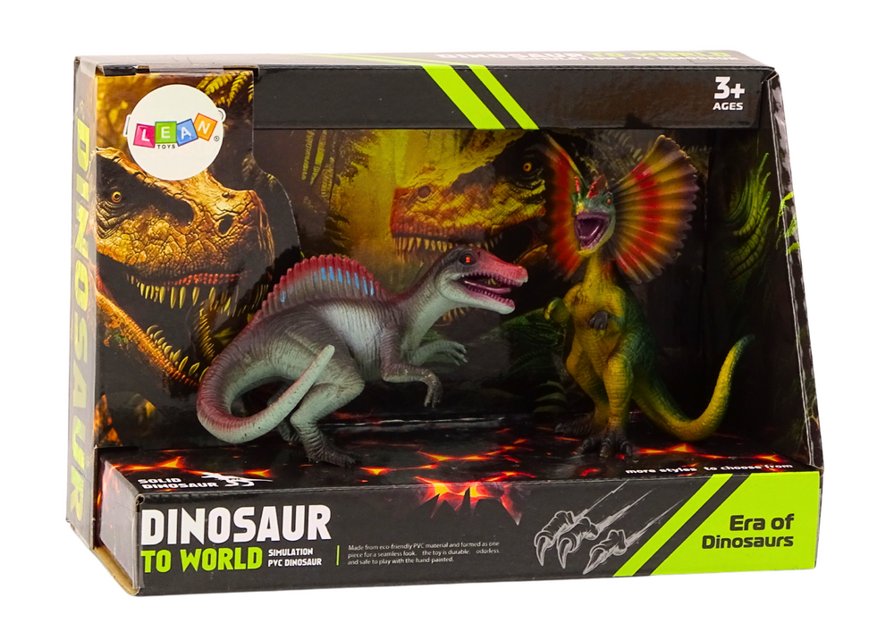 Dinosaur figures Spinosaurus Dilophosaurus Set 2 pieces