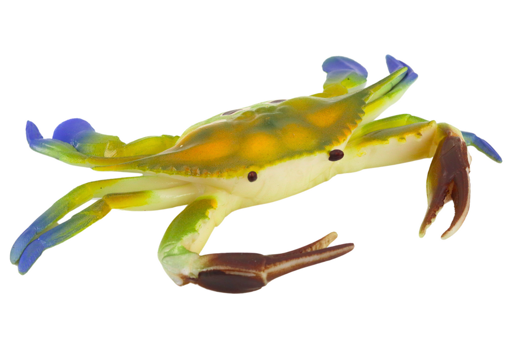 Sea World Green Rubber Crab Figurine