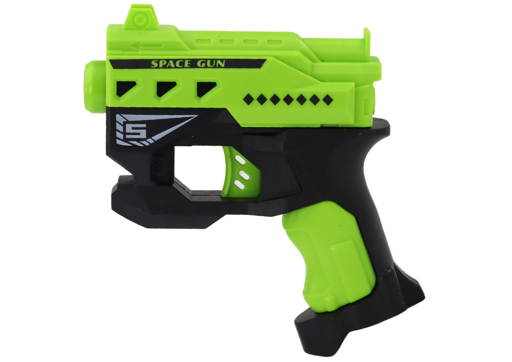 Mini Foam Dart Gun With Suction Cups, green