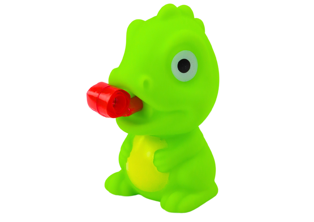 Rubber Dinosaur With Retractable Tongue Green 8CM