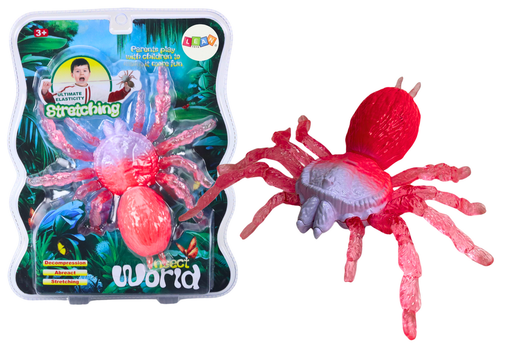 Stretchy Spider Figure Toy Stretchy Pink