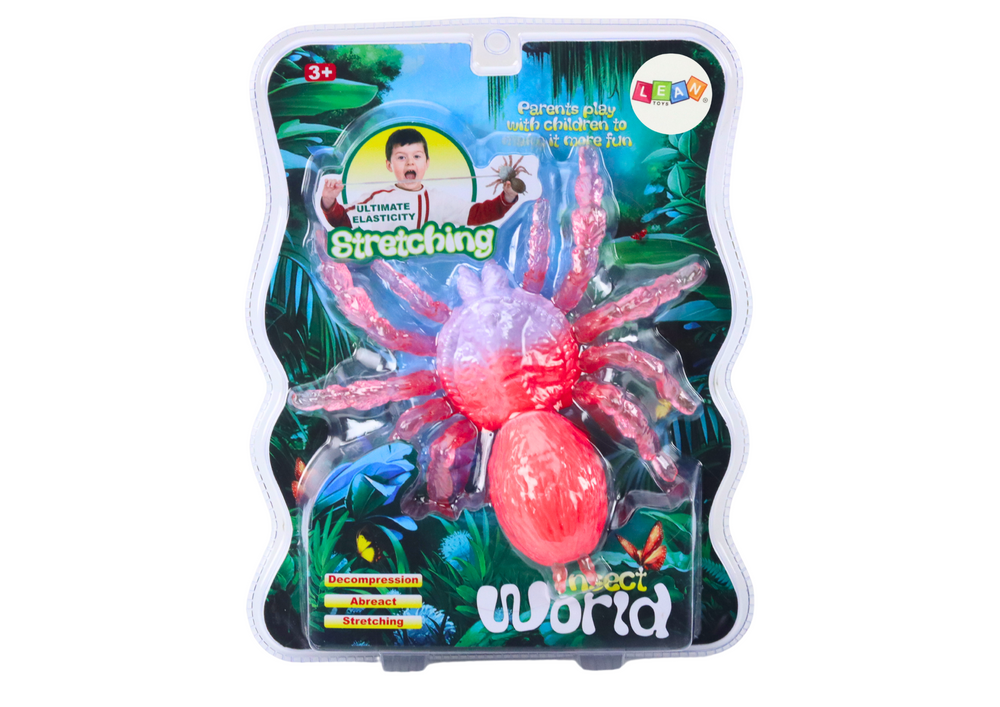 Stretchy Spider Figure Toy Stretchy Pink