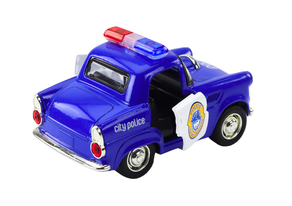 Classic Police Car 1:38 Drive Lights Sounds Blue