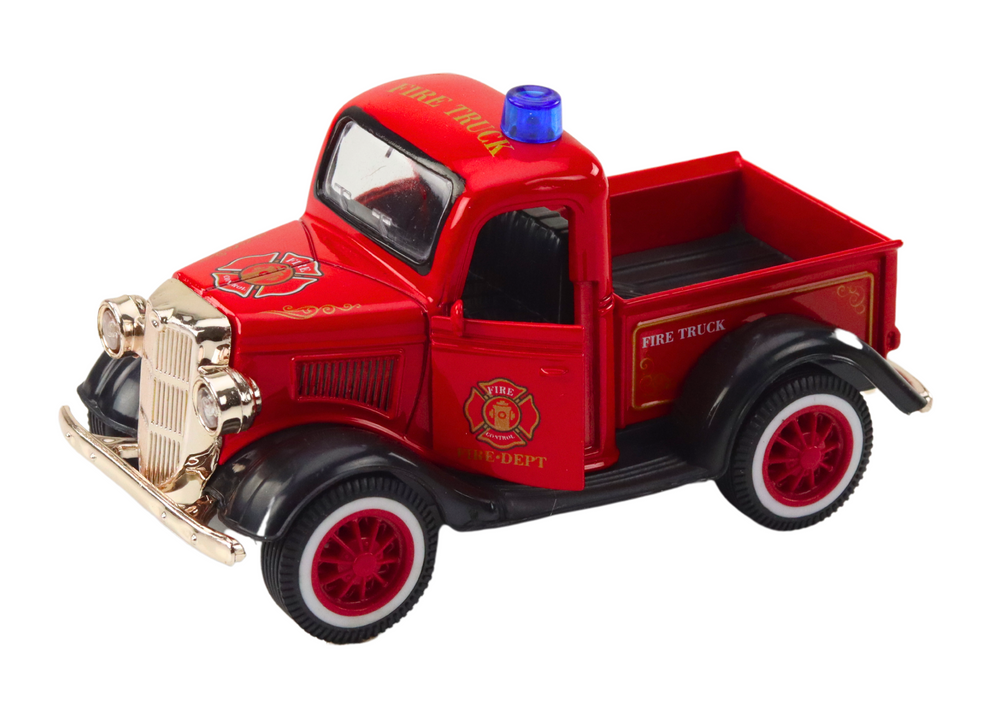 Classic Fire Truck 1:36 Drive Lights Sounds Red