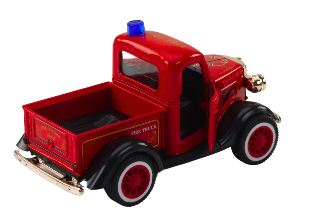 Classic Fire Truck 1:36 Drive Lights Sounds Red