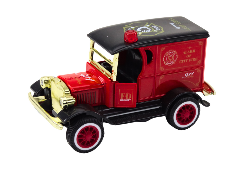 Fire Truck Classic 1:36 Drive Lights Sounds Red