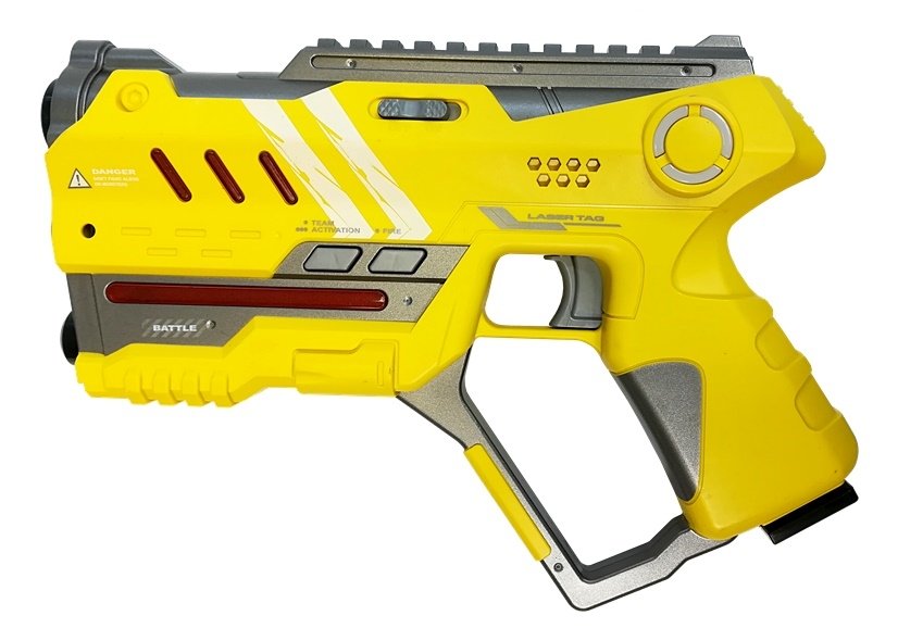 Laser Tag Pistol Set 4 Teams 2 Colors Green Yellow