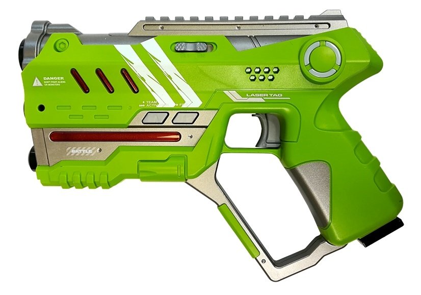 Laser Tag Pistol Set 4 Teams 2 Colors Green Yellow