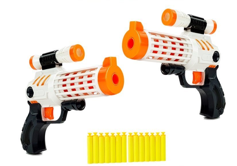 Set of guns + foam cartridges suction cups